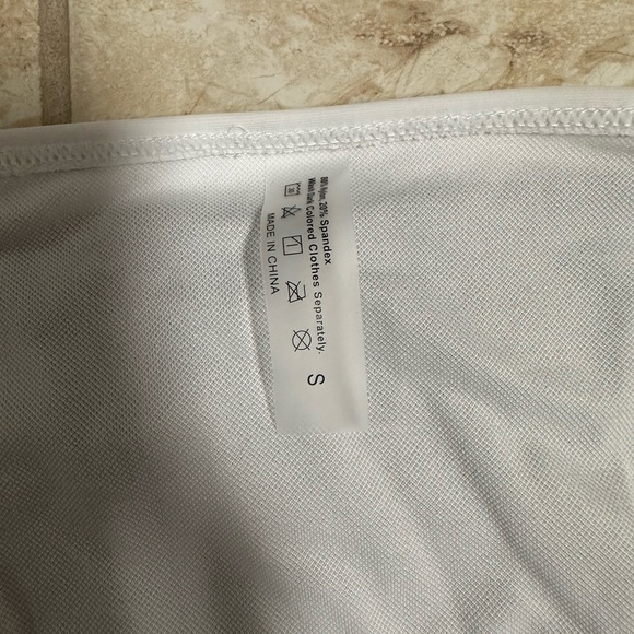 WOMENS contrast trim one shoulder high waisted bikini swimsuit - Picture 7 of 8